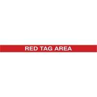 Tough-Mark Heavy-Duty Floor Marking, Rectangle, 48" L x 4" W, Red, Polyethylene Chandler Sales