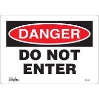 Enseigne Do Not Enter, 7" x 10", Vinyle, Anglais Chandler Sales