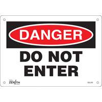 Enseigne Do Not Enter, 7" x 10", Aluminium, Anglais Chandler Sales