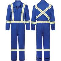 Avenger 7 oz. Flame Resistant Coveralls, Size 38 (Tall), Royal Blue Chandler Sales