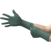 Dura Flock Gloves, Small, Nitrile, 8-mil, Powder-Free, Green Chandler Sales