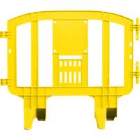 Barricade Minit, Emboîtables, 49" lo x 39" h, Jaune Chandler Sales