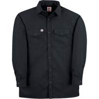 Twill Work Shirt with Snap, Men's, Small, Black Chandler Sales