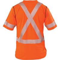 T-shirt &agrave; manches courtes haute visibilit&eacute; Polartec Power Grid, Polyester, Petit, Orange Chandler Sales