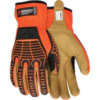UltraTech Impact Gloves, Medium, Grain Leather Palm, Slip-On Cuff Chandler Sales