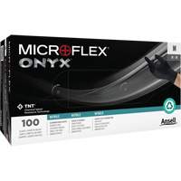 Onyx&reg; Gloves, Small, Nitrile, 3.5-mil, Powder-Free, Black Chandler Sales