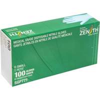 Puncture-Resistant Medical-Grade Disposable Gloves, X-Small, Nitrile, 4.5-mil, Powder-Free, Blue, Class 2 Chandler Sales