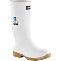 Slip Resistant Boots, Rubber, Steel Toe, Size 4 Chandler Sales