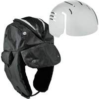 N-Ferno&reg; Zippered Trapper Hat with Bump Cap Insert, Polyurethane/Satin Lining, Medium/Small, Black Chandler Sales
