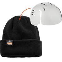 N-Ferno&reg; Zippered Rib Knit Beanie Hat with Bump Cap Insert, One Size, Black Chandler Sales