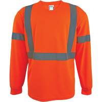 Chemise de s&eacute;curit&eacute; &agrave; manches longues, Polyester, 2T-Grand, Orange haute visibilit&eacute; Chandler Sales