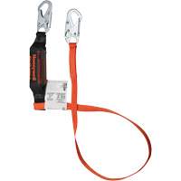 Titan Shock-Absorbing Lanyard, 6', Locking Snap Hook Center, Locking Snap Hook Leg Ends, Polyester Chandler Sales