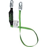 Miller&reg; HP Shock-Absorbing Lanyard, 6', Locking Snap Hook Center, Locking Snap Hook Leg Ends, Polyester Chandler Sales