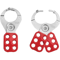 Tabbed Steel Lockout Hasp, Red Chandler Sales