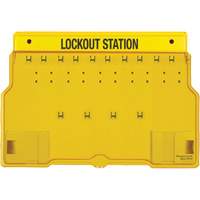 Trilingual Covered Lock Station, None Padlocks, 10 Padlock Capacity, Padlocks Not Included Chandler Sales