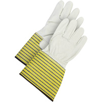Classic Fitter's Gloves, Large, Grain Cowhide Palm, Fleece Inner Lining Chandler Sales