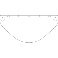 Dynamic Universal Fit Safety Visor, Polycarbonate, Clear Tint Chandler Sales