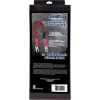 ShockSorb Internal Shock Lanyard, 6', Snap Hook Center, Snap Hook Leg Ends, Polyester Chandler Sales