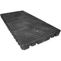 Black Diamond Low Profile Spill Pallet, 102 US gal. Spill Capacity, 96" x 49" x 6.5" Chandler Sales