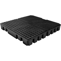 Black Diamond Low Profile Spill Pallet, 51 US gal. Spill Capacity, 49" x 48" x 6.5" Chandler Sales