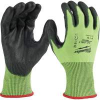 High Visibility Dipped Gloves, Size Small, 15 Gauge, Polyurethane Coated, Polyethylene Shell, ASTM ANSI Level A5 Chandler Sales