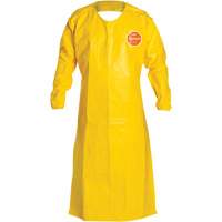 Tychem&reg; 2000 Extra-Long Long-Sleeved Apron, Polyethylene, 52" L x 28.5" W, Yellow Chandler Sales