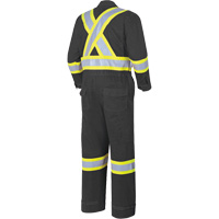 7702BK FR-Tech&reg; 88/12 FR Arc Rated Coveralls, Size 36, Black, 9.7 cal/cm² Chandler Sales