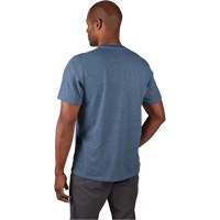 Hybrid Work Tee Shirt, Men's, Small, Blue Chandler Sales