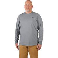 Hybrid Work Tee Shirt, Men's, Small, Grey Chandler Sales