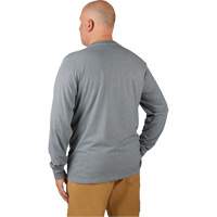 Hybrid Work Tee Shirt, Men's, Small, Grey Chandler Sales