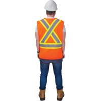 CSA-Compliant High-Visibility Surveyor Vest, High Visibility Orange, Medium, Polyester Chandler Sales