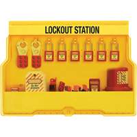 Premier Electrical Lockout Station, Thermoplastic Padlocks, 16 Padlock Capacity, Padlocks Included Chandler Sales