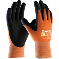 Gants sans coutures haute visibilit&eacute; ATG MaxiFlex Ultimate, Grand, R&ecirc;vetement Nitrile, Calibre 15, Enveloppe en Lycra/Nylon Chandler Sales