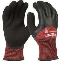 Winter Cut-Resistant Gloves, Size X-Large, 15 Gauge, Rubber Latex Coated, ANSI/ISEA 105 Level 3 Chandler Sales