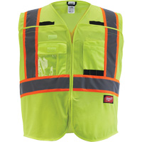 Flagman Safety Vest, High Visibility Lime-Yellow, Medium/Small Chandler Sales