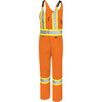 6617 Safety Overalls, Poly-Cotton, 36, High Visibility Orange Chandler Sales