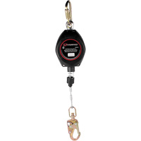 Dynamic Self-Retracting Lifeline, 20', Galvanized Steel, Swivel Chandler Sales