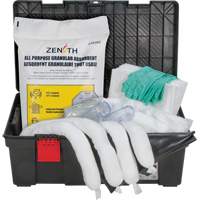 Trousses contre les d&eacute;versements dans une boîte &agrave; outils, Huile seulement, Bac, Absorbance de 31 gal. US Chandler Sales