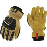 Coldwork Waterproof M-Pact&reg; Driver Gloves, 8, Grain Leather Palm, Elastic Cuff Chandler Sales