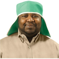 Chapeau avec couvre-nuque en coton ignifug&eacute; Weldlite, Taille unique, Vert Chandler Sales