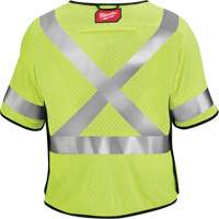 Breakaway Mesh Safety Vest, Black/High Visibility Lime-Yellow, Medium/Small Chandler Sales
