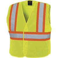 598P Veste de s&eacute;curit&eacute; &agrave; maille d&eacute;tachable, Jaune lime haute visibilit&eacute;, Moyen/Petit, Polyester Chandler Sales