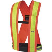 5593 Safety Sash, High Visibility Orange, Yellow Reflective Colour, One Size Chandler Sales