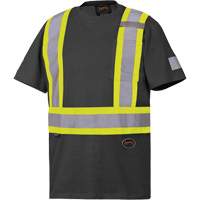 6976 Safety T-Shirt, Cotton, Small, Black Chandler Sales