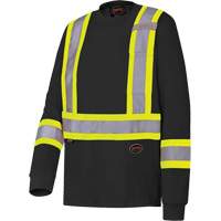 6983 Long-Sleeved Safety Shirt, Cotton, X-Small, Black Chandler Sales