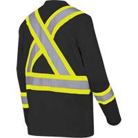 6983 Long-Sleeved Safety Shirt, Cotton, X-Small, Black Chandler Sales