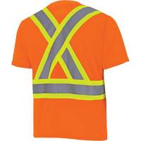 6990 Bird's-Eye Safety Shirt, Polyester, X-Small, High Visibility Orange Chandler Sales