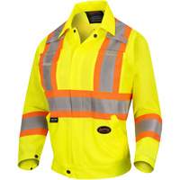 5999JW Women's Traffic Safety Jacket, Polyester, High Visibility Lime-Yellow, X-Small Chandler Sales