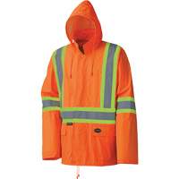 5598 Combinaison de pluie imperm&eacute;able et l&eacute;g&egrave;re, Polyester/PVC, Petit, Orange haute visibilit&eacute; Chandler Sales
