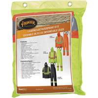 5599 Combinaison de pluie imperm&eacute;able et l&eacute;g&egrave;re, Polyester/PVC, T-petit, Jaune lime haute visibilit&eacute; Chandler Sales